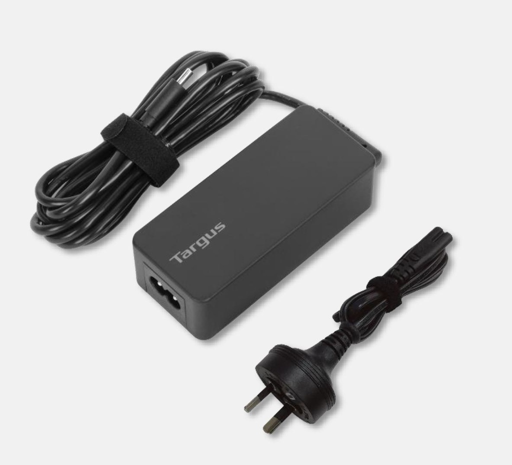 92636348281 Targus 65W USB-C Charger Power Delivery Charge USB-C Laptop Tablet Mobile Phone Built-in Power Supply Protection 1.8M Cable 2yrs wty