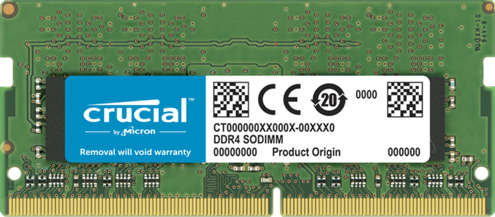 649528822499 Crucial 32GB (1x32GB) DDR4 SODIMM 3200MHz CL22 1.2V Dual Ranked Notebook Laptop Memory RAM