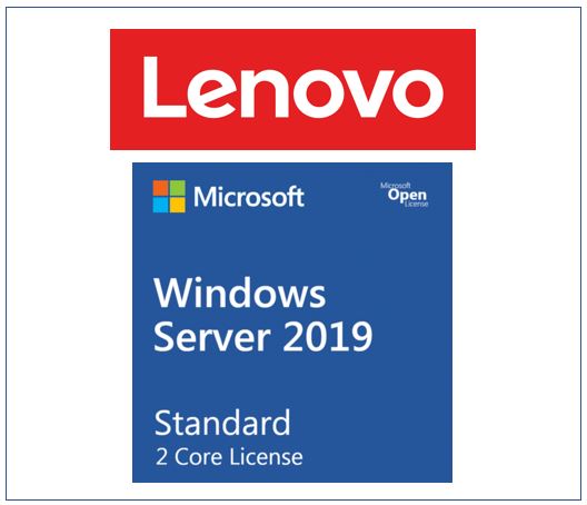 889488478644 LENOVO Windows Server 2019 Standard Additional License (2 core) (No Media/Key) (Reseller POS Only) ST50 / ST250 / SR250 / ST550 / SR530 / SR550 / SR65