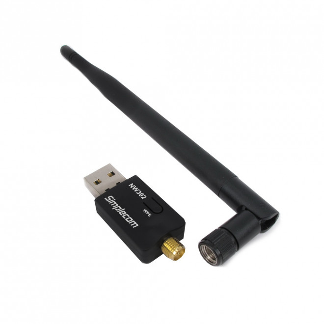 9350414000563 Simplecom NW392 USB Wireless N WiFi Adapter 802.11n 300Mbps 5dBi Antenna