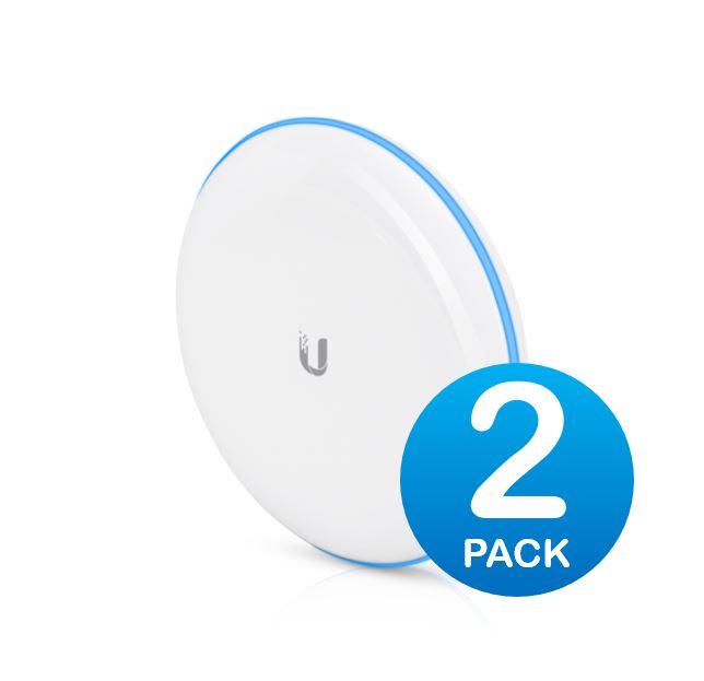 817882029582 Ubiquiti UniFi Building-to-Building Bridge - 60GHz 1.7Gbps Link  - Complete PtP Link, Built-in LED alignment indicators, Sold as 2 Pack, 2Yr Warr
