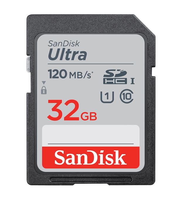619659183813 SanDisk Ultra 32GB SDHC SDXC UHS-I Memory Card 120MB/s Full HD Class 10 Speed Shock Proof Temperature Proof Water Proof X-ray Proof Digital Camera