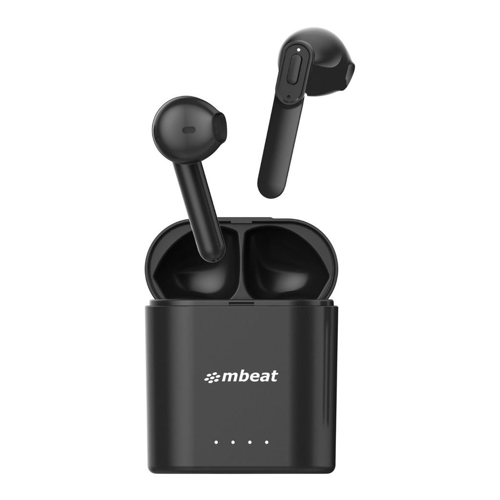 9346396002640 mbeat® E1 True Wireless Earbuds/Earphones - Up to 4hr Play time, 14hr Charge Case, Easy Pair Fully charging time: 2 hours  Additional play time: 14 hr