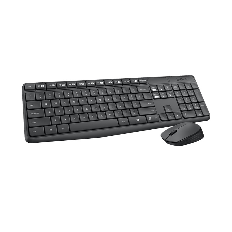 97855120212 Logitech MK235 Wireless Keyboard and Mouse Combo 2.4GHz Wireless Compact Long Battery Life 8 Shortcut keys