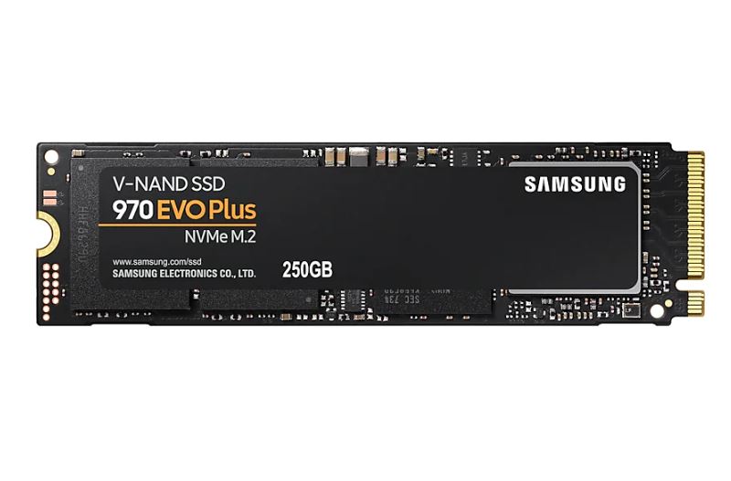 8801643628079 Samsung 970 EVO Plus 250GB PCIe NVMe SSD MLC 3500MB/s 2300MB/s 250K/550KIOPS 150TBW 5yrs wty