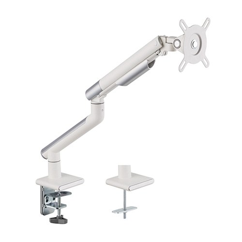 6956745162814 Brateck Single Monitor Premium Slim Aluminum Spring-Assisted Monitor Arm Fix Most 17"-32" Monitor Up to 9kg per screen VESA 75x75/100x100 -   White