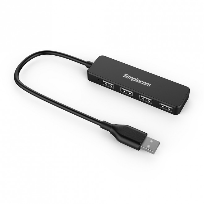 9350414002055 Simplecom CH241 Hi-Speed 4 Port Ultra Compact USB 2.0 Hub