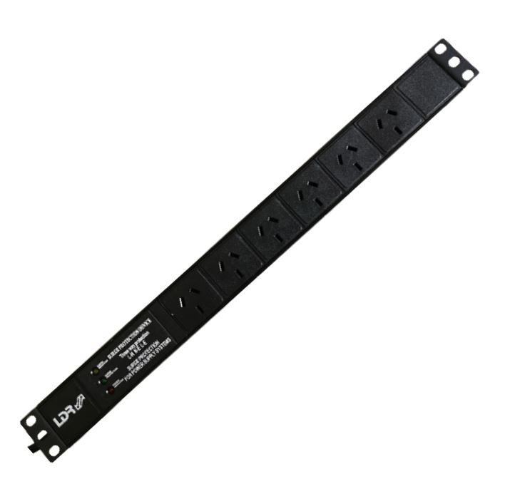 ACC-PDU10-6 LDR 6-Port 10A Power Distribution Unit AU Approved - 6x 3-Pin AU/NZ Outlets/Slots - 1U Horizontal Mount