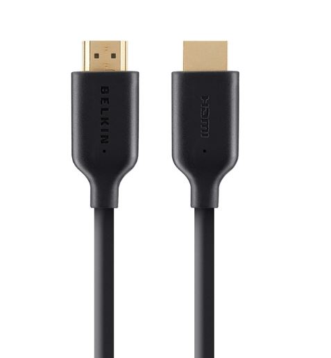 [745883713059] Belkin High Speed HDMI Cable with Ethernet 4K/Ultra HD Compatible (1M) - Black(F3Y021bt1M),3D Compatible, 4K Cinema resolution