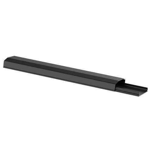[6956745166331] Brateck Plastic Cable Cover - 250mm Material: Polyvinyl Chloride(PVC) Dimensions 60x20x250mm - Black (LS)