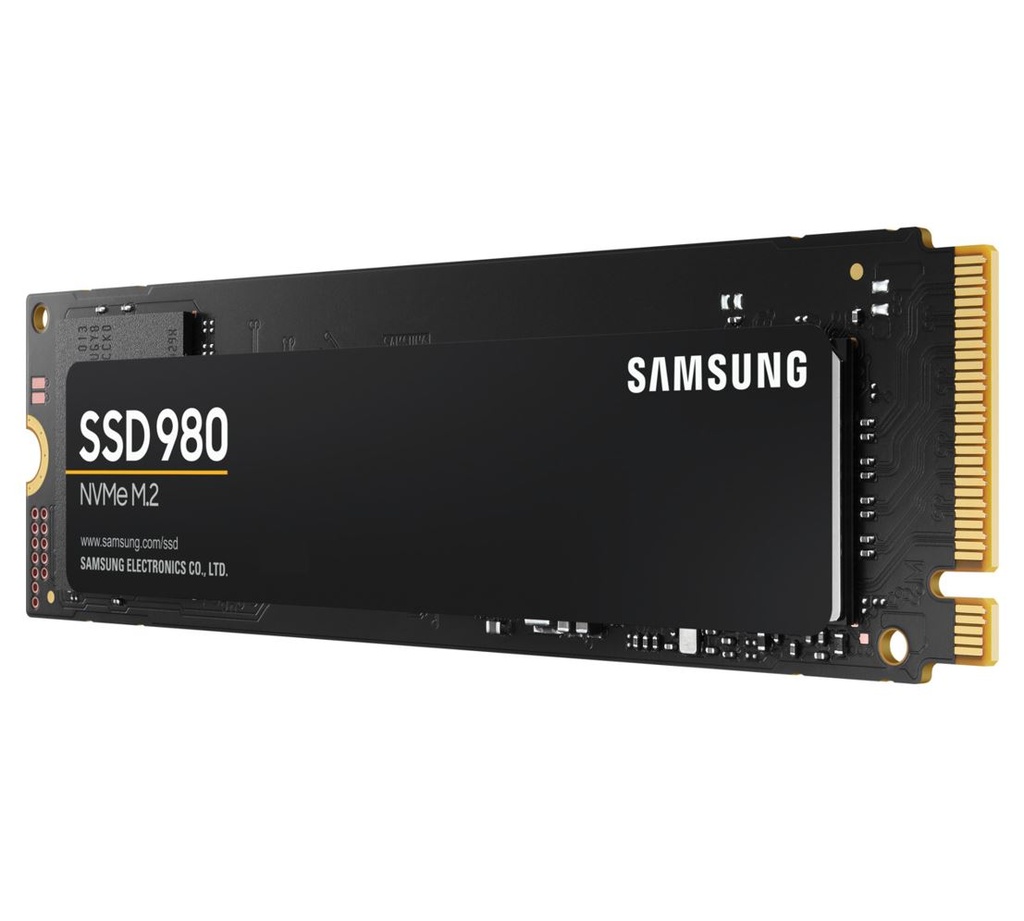 8806090572210 Samsung 980 1TB NVMe SSD 3500MB/s 3000MB/s R/W 500K/480K IOPS 600TBW 1.5M Hrs MTBF AES 256-bit Encryption M.2 2280 PCIe 3.0 Gen3 5yrs Wty