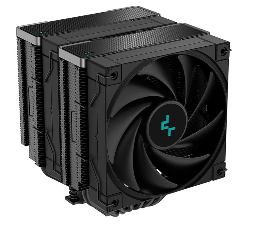 [6933412727842] DeepCool AK620 Zero Dark High Performance CPU Cooler Dual-Tower Design, 2x120mm Fluid Dynamic Bearing Fans, 6 Copper Heat Pipes Intel LGA1700/AMD AM5