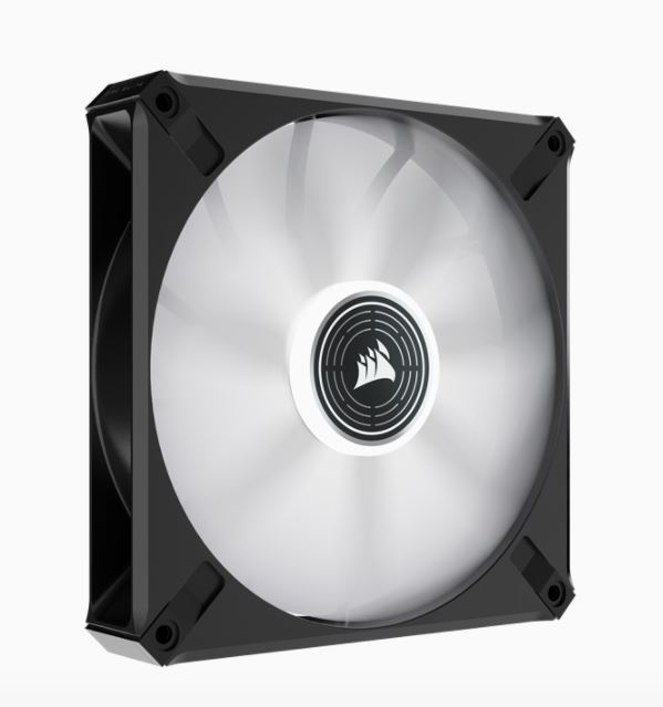 [840006640196] Corsair ML ELITE Series, ML140 LED ELITE, 140mm Magnetic Levitation White LED Fan with AirGuide, Single Pack(LS)
