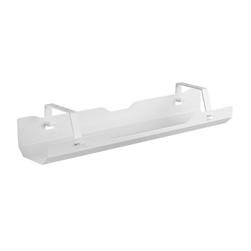 [6956745162609] Brateck Under-Desk Cable Management Tray - Dimensions:600x135x108mm - White (LS)