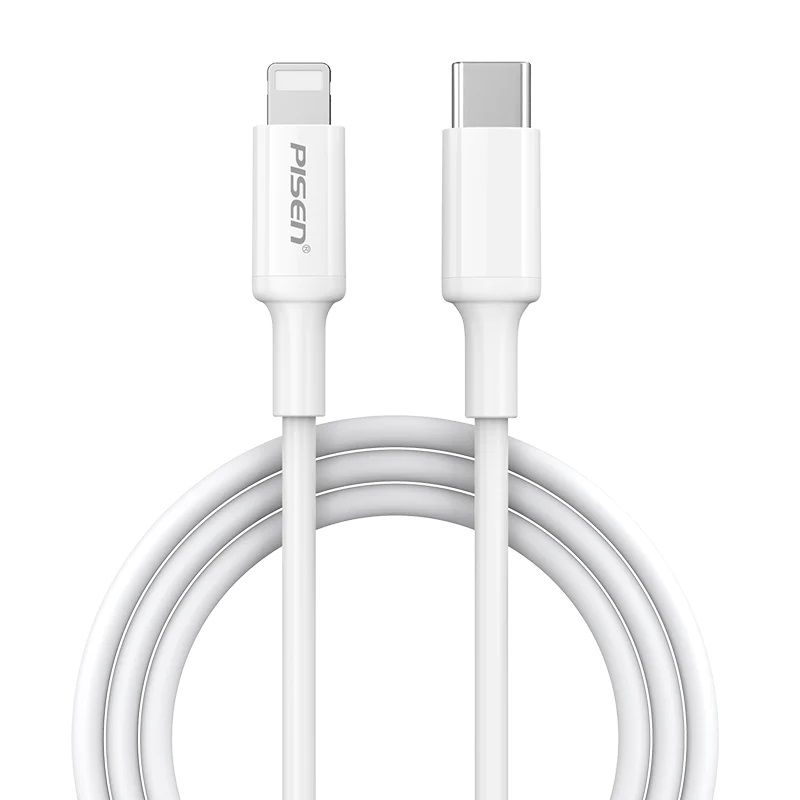 6902957037518 Pisen Lightning to USB-C PD Fast Charge Cable (2.2M) White - Support 3A, Reinforced SR is not Easy to Fractured, Apple iPhone/iPad/MacBook