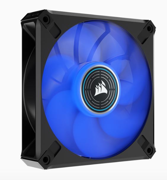 840006640172 (LS) Corsair ML ELITE Series, ML120 LED ELITE, 120mm Magnetic Levitation Blue LED Fan with AirGuide, Single Pack