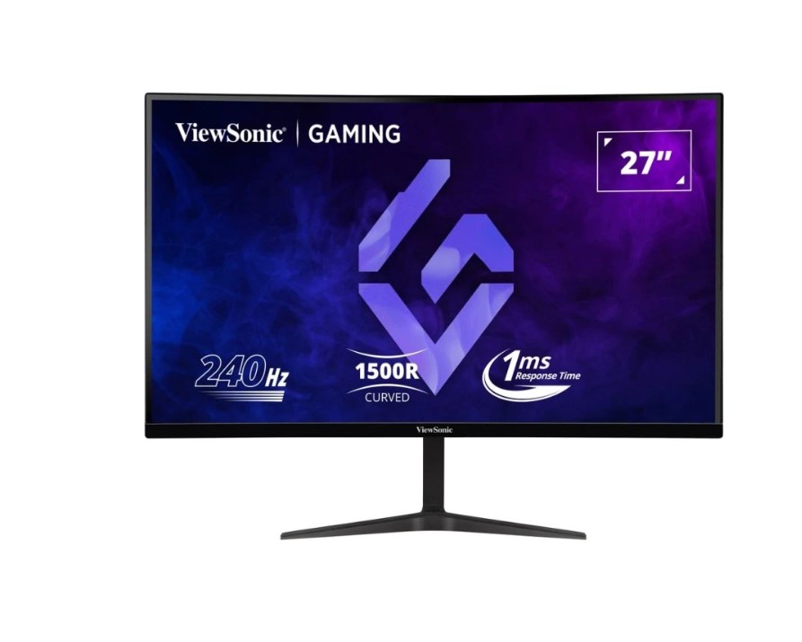 766907013290 ViewSonic 27" Curved 240Hz 1ms FHD Ultra Smooth 1500R Adaptive - AMD Free Sync Premium, VX2719-PC-MHD Gaming Monitor