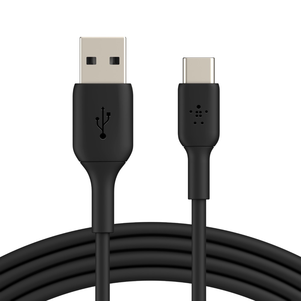 745883788545 Belkin BoostCharge Braided USB-C to USB-A Cable (15cm/6in) - Black (CAB002bt0MBK),480Mbps,10K+ bend, Samsung Galaxy,iPad,MacBook,Google,OPPO,Nokia,2YR