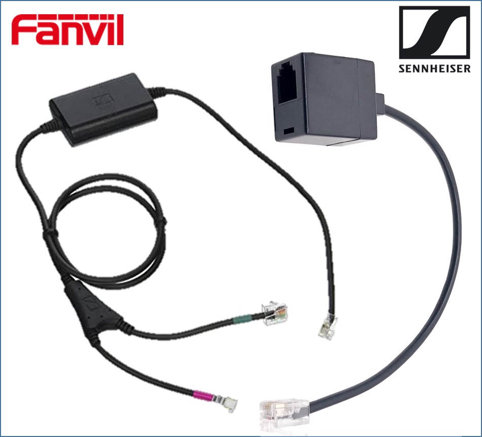 IPF-SENN-EHS Fanvil / EPOS l Sennheiser Electronic Hook Switch (EHS) Adapter - Inc Fanvil T-03  RJ9 Connector Cable