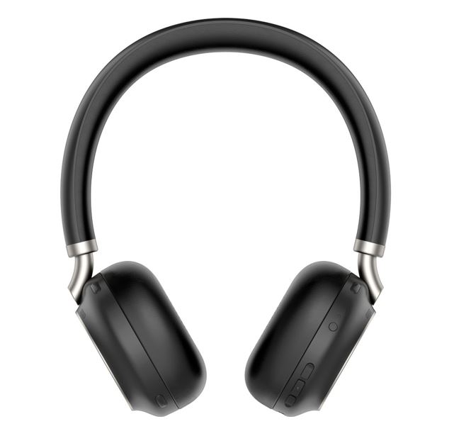 [6938818310193] Yealink BH76 Teams Certified Bluetooth Wireless Stereo Headset, Black, ANC, USB-A, Rectractable Microphone, 35 hours battey life