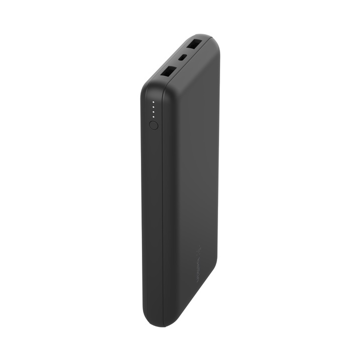 745883837694 Belkin BoostCharge Power Bank 20K (Multi-port) - Black(BPB012btBK),1xUSB-C, 2xUSB-A, 5cm USB-C to USB-A Cable,15W Total Power, 3-Port Power Bank,2YR