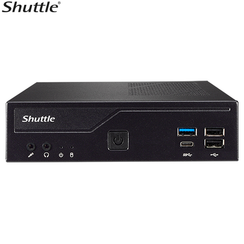 887993005119 Shuttle DH610 Slim Mini PC 1L Barebone-Intel 12th/13th Gen , 2xDDR4, 2.5" HDD/SSD bay, 2xLAN (1G  2.5G), 2xRS232(RS422/485), HDMI, 2xDP, 120W, Vesa M