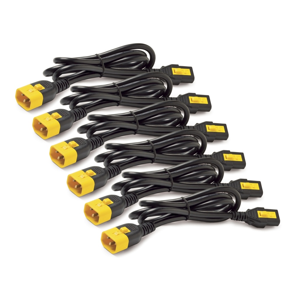 [UPAPC-AP8704S-WW] APC Locking Power Cord Kit, C13 to C14, 1.2M Length, 6 Pack
