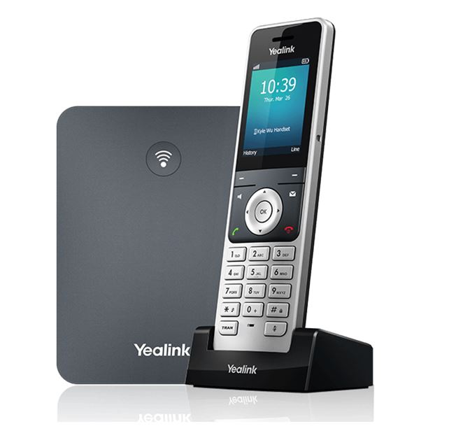 [6938818308671] Yealink W76P High-Performance IP DECT Solution including W56H Handset and W70B Base Station, Up to 20 simultaneous calls, Flexible Noise Reduction