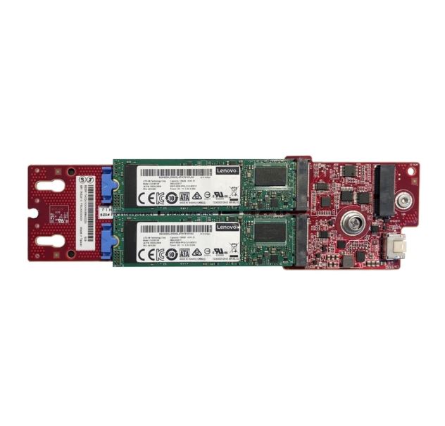 889488497881 LENOVOThinkSystem M.2 SATA/NVMe 2-Bay Enablement Kit for ST250V2/SR250V2/ST650V2/SR630V2/SR650V2/SR670V2/