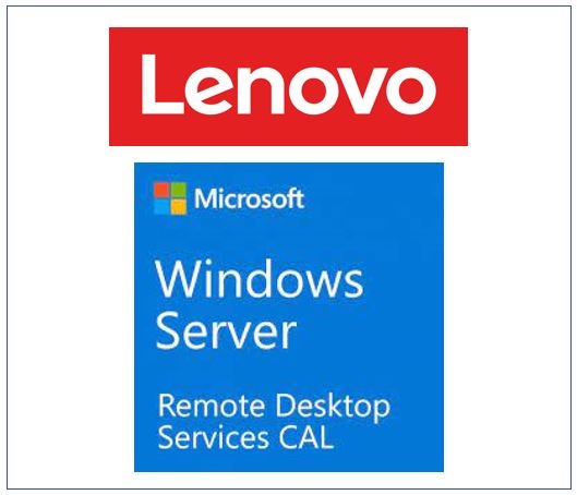 889488478606 LENOVO  Windows Server 2019 Remote Desktop Services Client Access License (10 User) ST50 / ST250 / SR250 / ST550 / SR530 / SR550 / SR650 / SR630