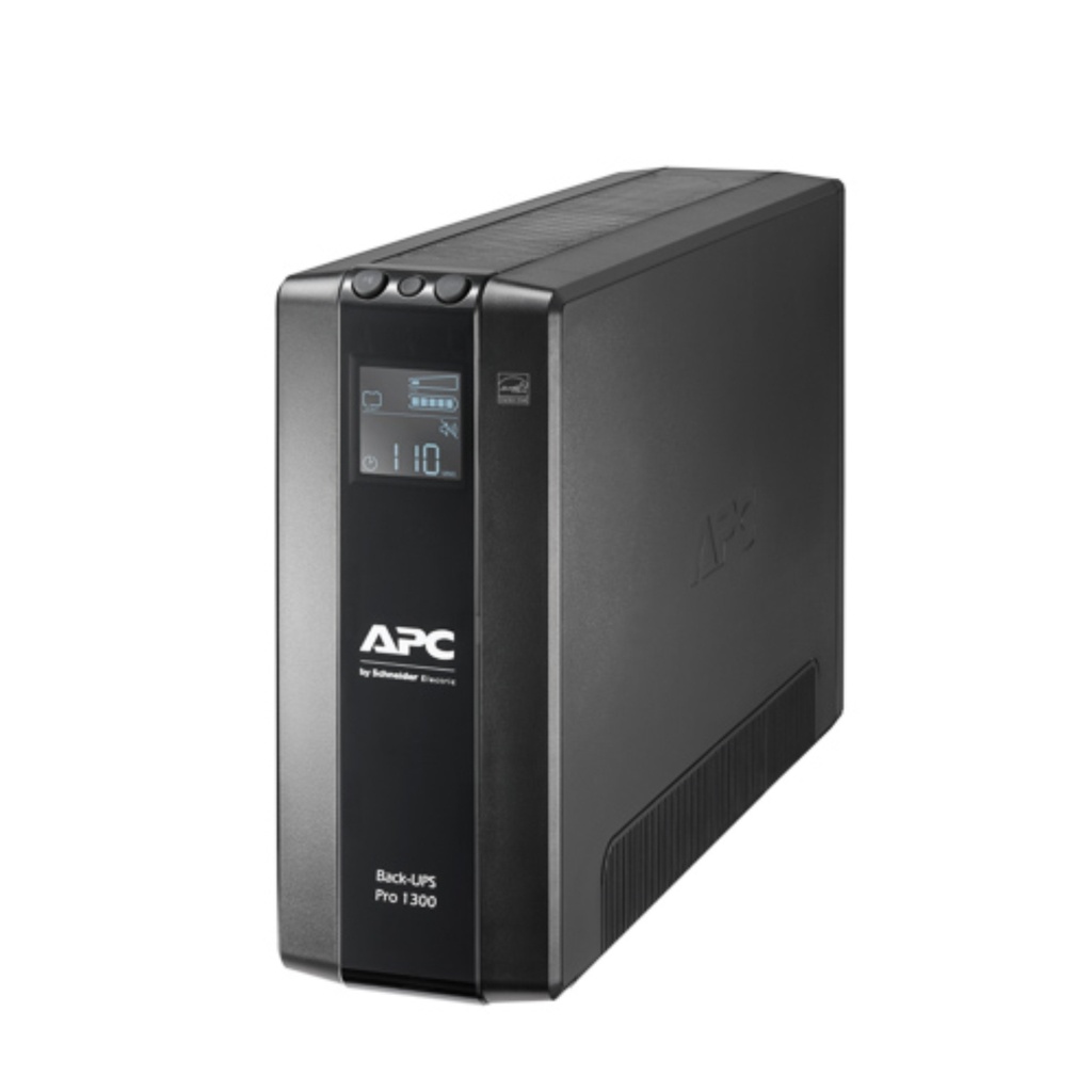 731304346906 APC Back-UPS Pro 1300VA/780W Line Interactive UPS, Tower, 230V/10A Input, 8x IEC C13 Outlets, Lead Acid Battery, LCD, AVR