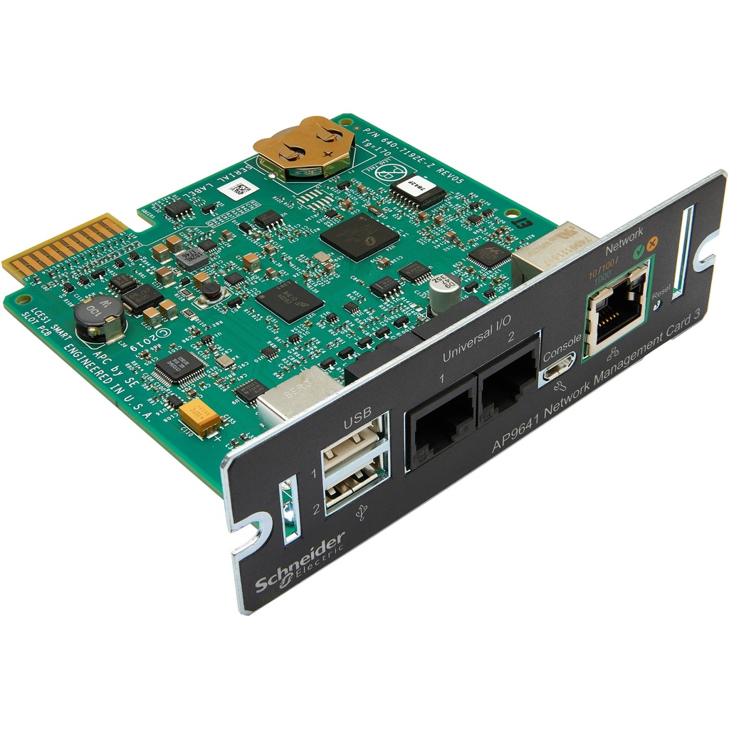 731304355540 APC Network Management Card 3 With Environmental Monitoring, Suitable For Smart-UPS with a SmartSlot or SUM, SURTA, SURTD, SMT, SMX  SRT Series