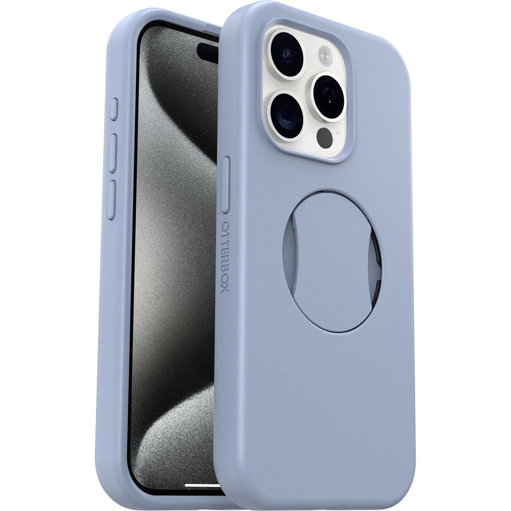 [840304735143] OtterBox OtterGrip Symmetry MagSafe Apple iPhone 15 Pro (6.1") Case You Do Blue (Blue) - (77-93141), DROP+ 3X Military Standard,7 Years Warranty