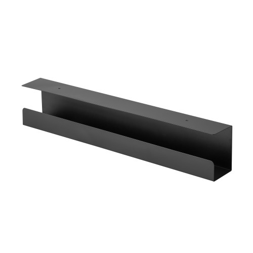 6956745166225 Brateck Under-Desk Cable Tray Organizer - Black Dimensions:600x114x76mm  -- Black (LS)