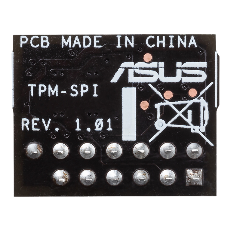 [4718017210287] ASUS TPM-SPI TPM Chip, Improve Your Computer's Security. 14-1 pin and SPI interface, Nuvoton NPCT750, Compliant With TCG Specification Family 2.0