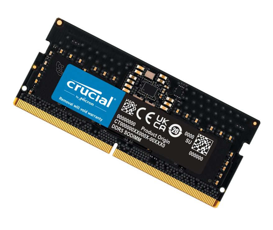 [649528906526] Crucial 16GB (1x16GB) DDR5 SODIMM 4800MHz C40 1.1V Notebook Laptop Memory