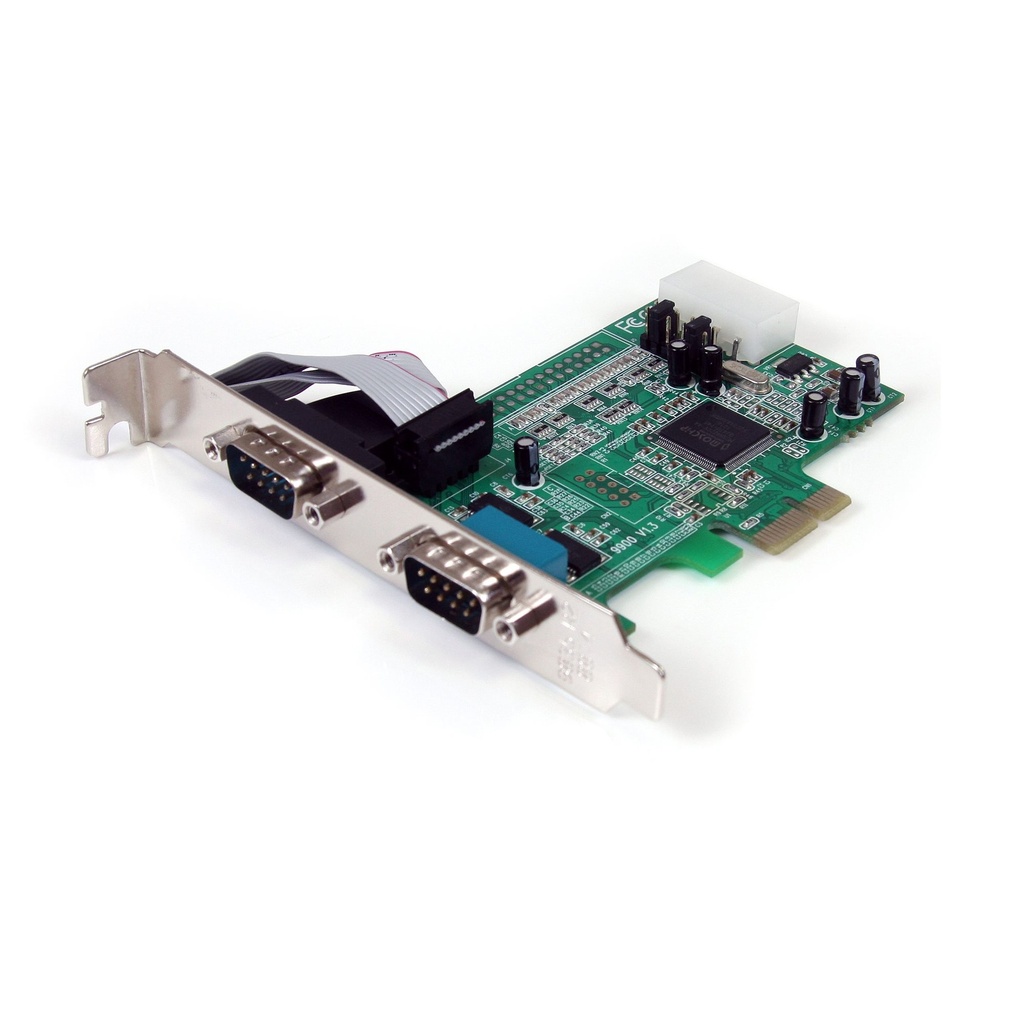 [65030841740] StarTech PEX2S553 Serial Adapter - Low-profile Plug-in Card - PCI Express - PC, Mac, Linux - 2 x Number of Serial Ports External