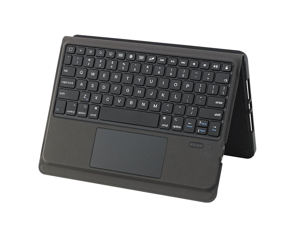 6940056118424 (LS) RAPOO XK300 Plus Bluetooth Keyboard for iPad Pro 12.9" - Shortcut keys, Touch Gestures, Scissor switches, Multimedia keys, Rechargeable