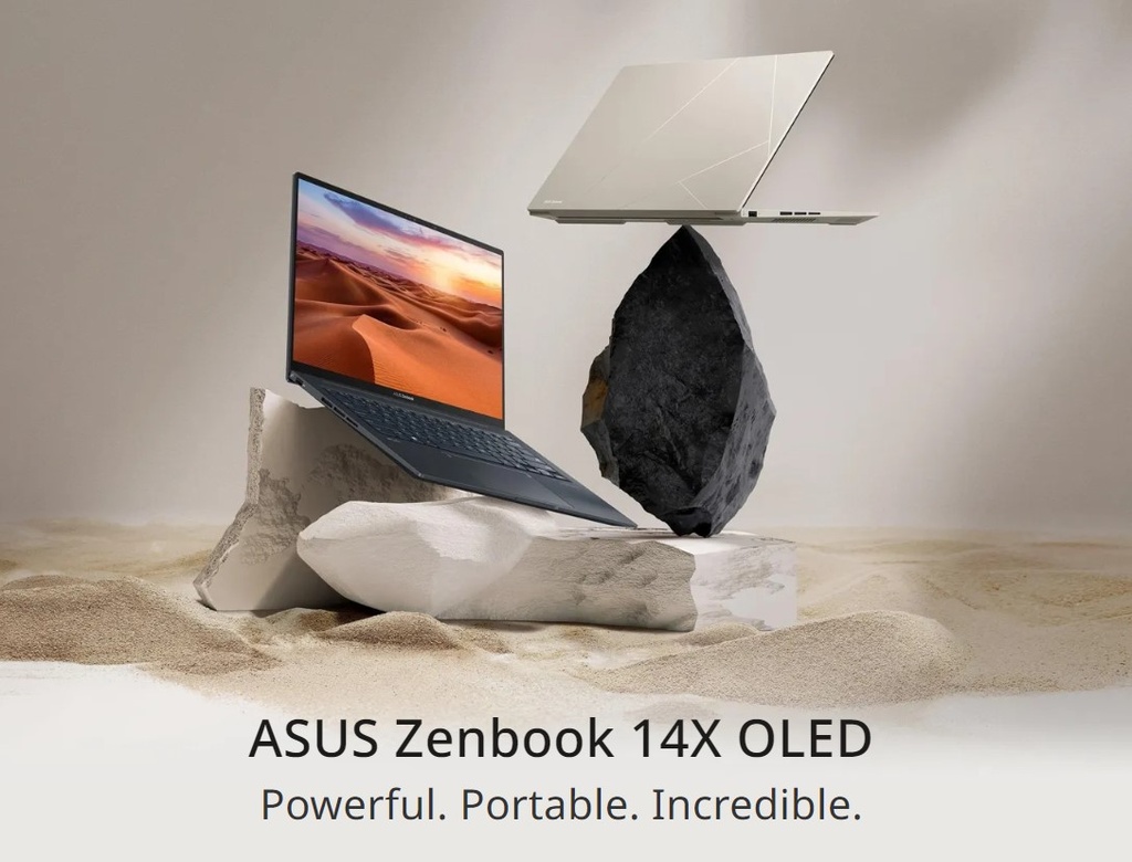 4711387117569 ASUS ZenBook 14X 14.5" 2.8K OLED Intel i5-13500H 16GB DDR5 512GB SSD Windows 11 Home Iris Xe Graphics ErgoSense KB Touchpad notebook (LS)