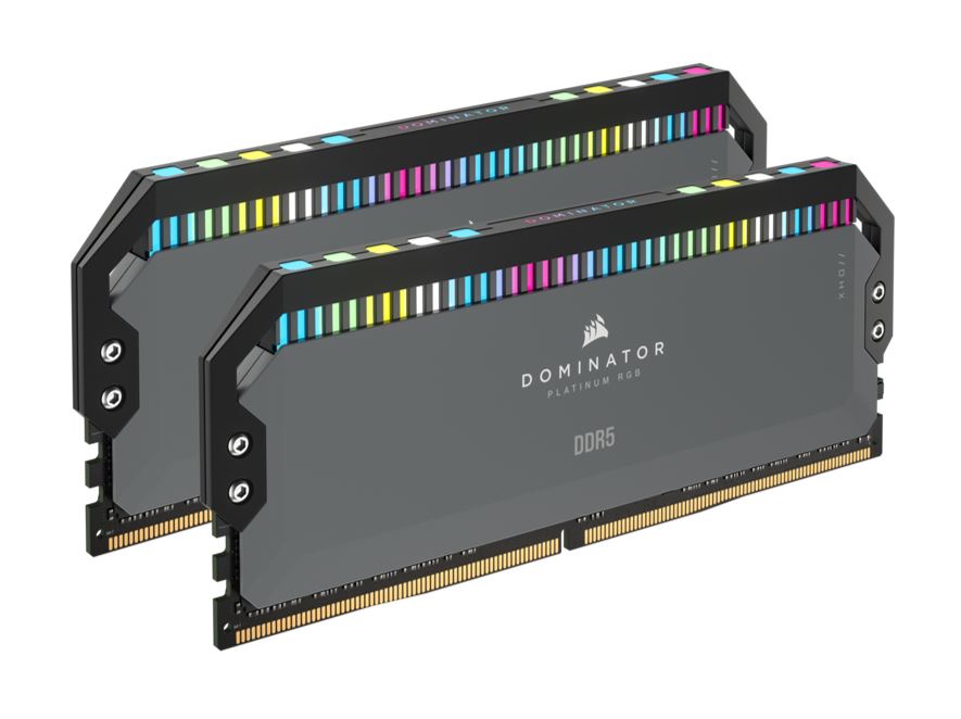 [840006697824] CORSAIR DOMINATOR RGB DDR5 32GB (2 x 16GB) DDR5 5600 CL36-36-36-76 1.25V Intel XMP  AMD EXPO - GREY
