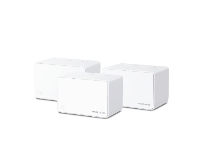 6957939000820 Mercusys Halo H80X(3-pack) AX3000 Whole Home Mesh Wi-Fi 6 System,3000 Mbps Dual Band Wi-Fi, Up to 650 Square Meters, 574/2402 Mbps, MU-MIMO (WIFI6)