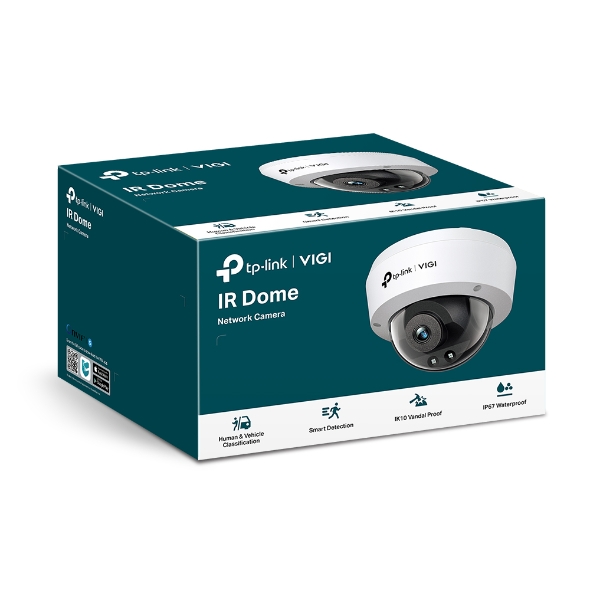 4897098688861 TP-Link VIGI 2MP C220I(2.8mm) IR Dome Network Camera, 2.8mm Lens, Smart Detection, 3YWT