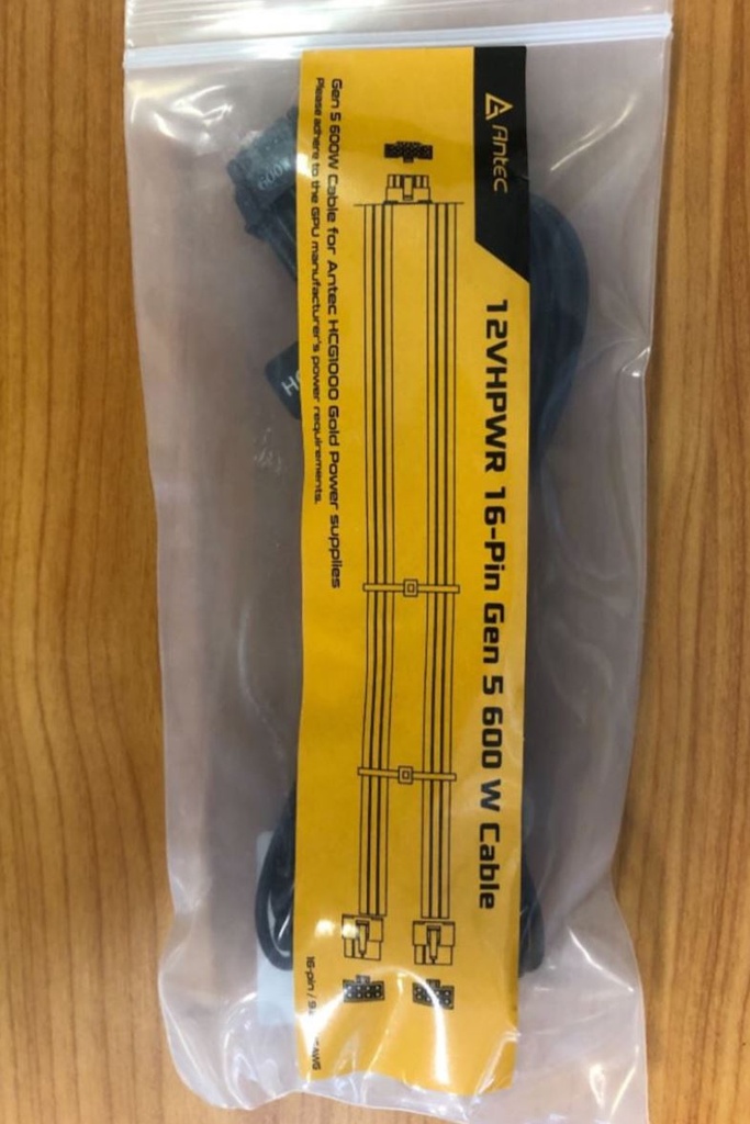 [761345999403] Antec 600W PCIe 5.0 12VHPWR Type-4 PSU Power Cable. FULLY COMPATIBLE with 4090xx for Antec HCG-1000 PSU