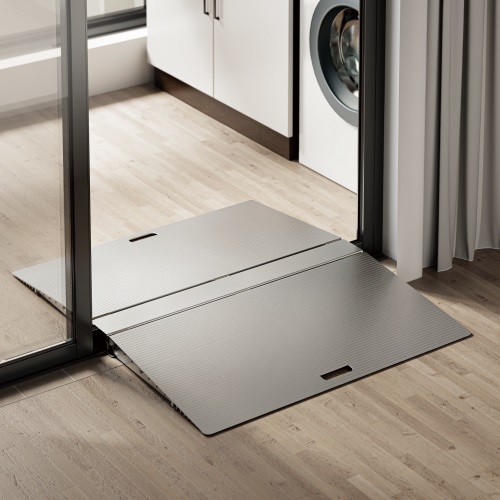 6956745172349 Brateck Two-Sided Aluminum Wheelchair Threshold Ramp (LS)