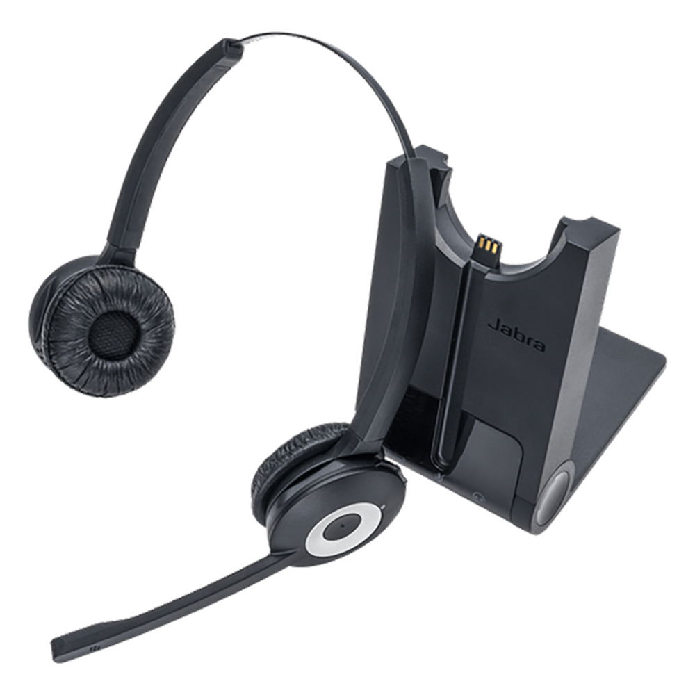 [5706991018332] Jabra PRO 920 Duo Wireless Headset, Work Space At office desk, Around office, Connectivity Desk phone, DECT Up to 120M Range, 2ys Warranty