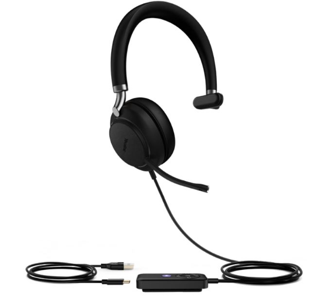 6938818308794 Yealink UH38 Mono Mode USB and Bluetooth Headset, USB-A,Teams Call Controller with Built-In Battery Dual Noise-Canceling Mics, Busy Light, Teams