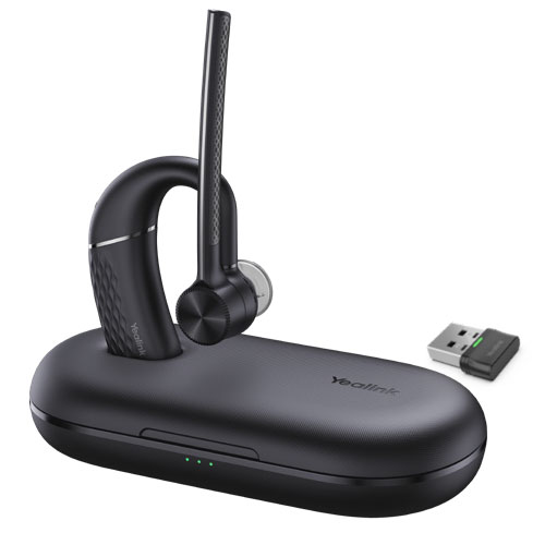 6938818318885 Yealink BH71 Pro Bluetooth Wireless Mono Headset,USB-C-A,Mobile/PC,4-Mic Noise Cancellation,Hybrid Worker,130FT Range, 10H Talk Time