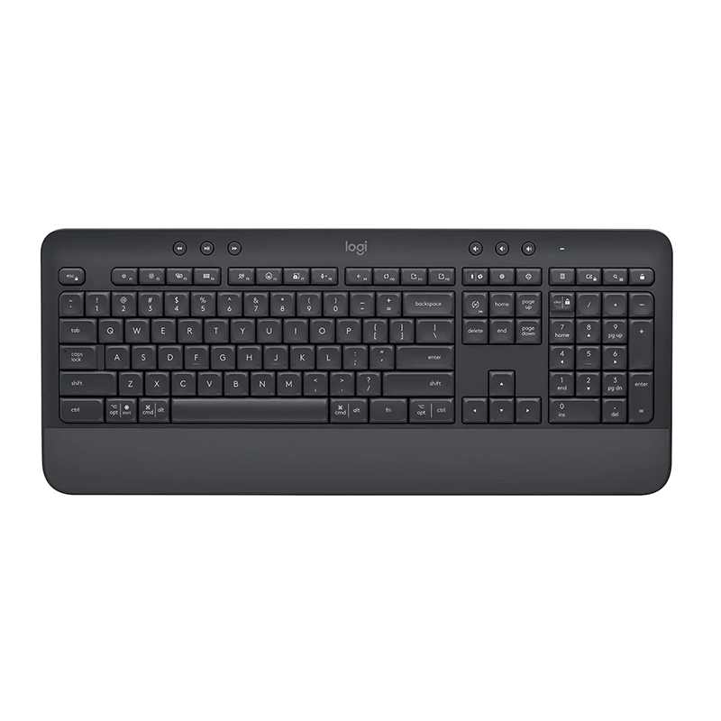 97855179500 Logitech Signature K650 Comfort Full-Size Wireless Keyboard with Wrist Rest Graphite