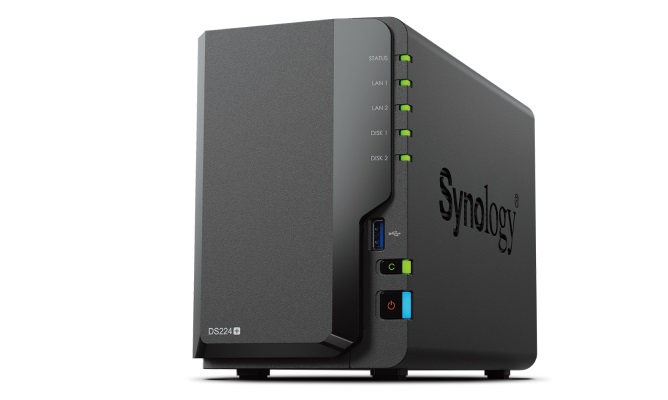 846504005253 Synology DS224+ 2 Bay NAS Intel Celeron J4025 2-core 2.0 GHz 2 GB DDR4 non-ECC SATA HDD/SSD 2 RJ-45 1GbE LAN 2 USB 3.0 Port Hot swappable