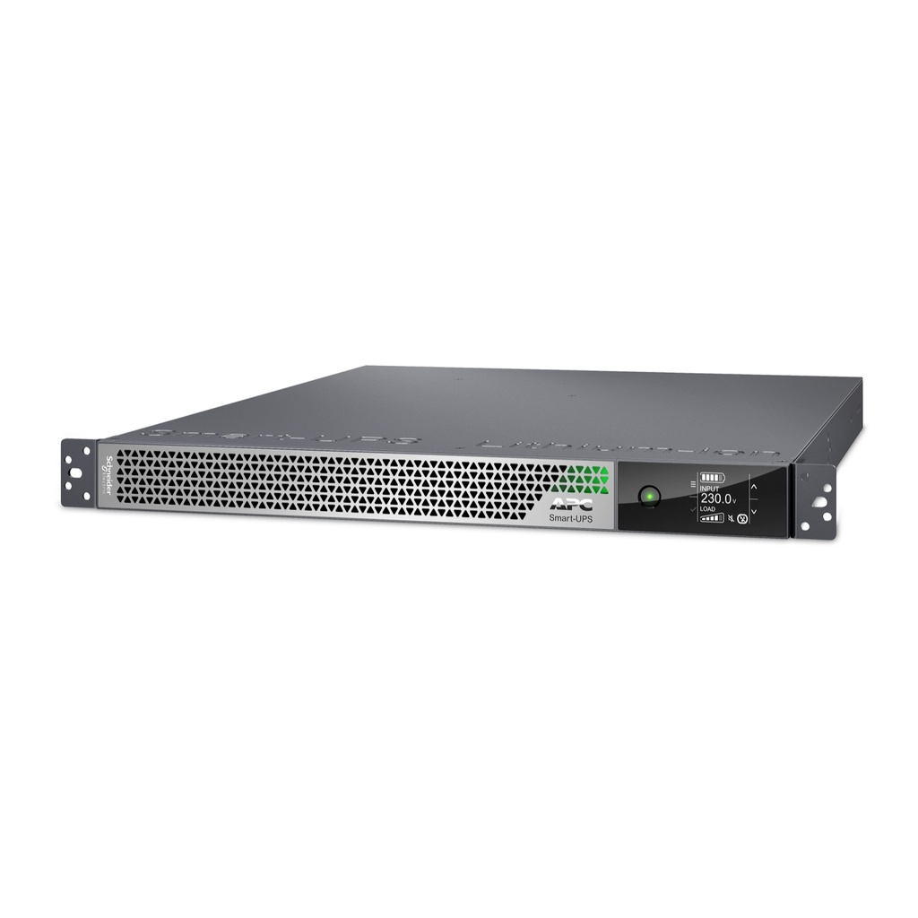 731304573562 APC Smart-UPS Ultra On-Line, 3000VA, Lithium-ion, Rack/Tower 1U, 230V, 3x C13, 2x C19 IEC outlets, Network Card, Extended runtime, W/rail kit
